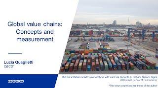 Global value chains: Concepts and measurement