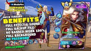 NEW! | Lancelot Epic Royal Matador Skin Script No Password | Full Effect & Full Sound | MLBB