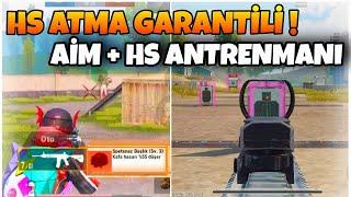 HS ATMA TAKTİĞİ ! %100 GARANTİLİ ! AİM + HS ANTRENMANI | RAKİBİ TİTRET ! | PUBG MOBİLE |