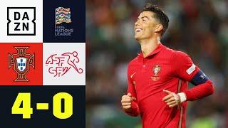 Furioser CR7! Portugal versenkt die Eidgenossen: Portugal – Schweiz 4:0 | Nations League | DAZN