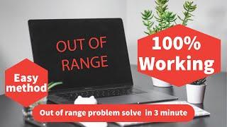 windows 10 monitor out of range problem solve - best method in 2022
