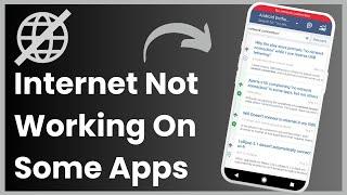 Internet Not Working In Some Apps ! [EASY FIX]