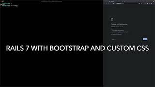 Rails 7 with Bootstrap CSS and custom CSS