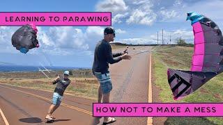 Parawing Lesson for Beginners - It is not as easy as it looks