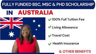 FULLY FUNDED BSC, MSC & PHD SCHOLARSHIP — AUSTRALIAN GOVERNMENT SCHOLARSHIP - EVERYTHING COVERED!!!