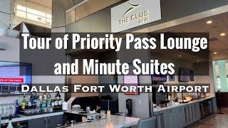 Priority Pass Lounge Tour + Minute Suites Tour - Airport Lounge The Club DFW Dallas Airport