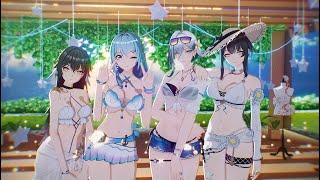 【Aether Gazer MMD／4K／60FPS】Izanami × Ying Zhao × Poseidon × Selene【ROLLIN'】