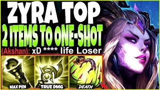 Our New Zyra Top Season 12 Build can ONE-SHOT with TWO ITEMS  LoL Top Lane Zyra s12 2022 Gameplay