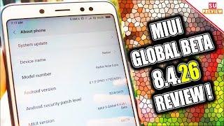 MIUI GLOBAL BETA 8.4.26 REVIEW || NOTE 5 PRO