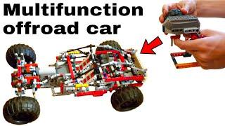 Multifunction Lego technic offroad car (moc)   With many cool details!