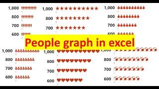 How to make People Graph in excel?