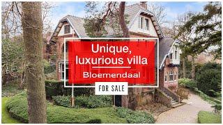 Unique, luxurious detached villa in Bloemendaal for sale