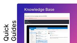 Quick Guide: Knowledge Base