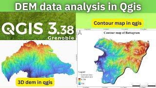 Dem data analysis in QGIS || Learn QGIS