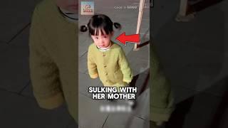 Little Girl Was Sulking With Her Mother, But Then Her Mother Did This... ️ #shorts #cute