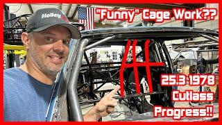 Nothing Funny About This Cage Work!! Funny Car Cage Beginning!! KSR Cutlass Build Episode 30!!