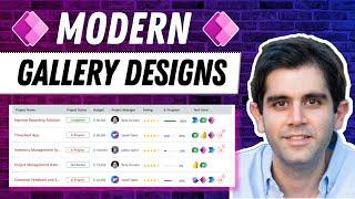 Power Apps MODERN Gallery Design | Step-by-Step Tutorial