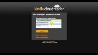 Kindle Cloud Reader Open and Download a Book