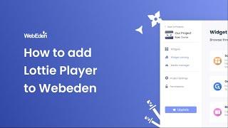 How to add a Lottie Player to WebEden