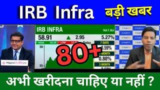 IRB Infra share latest news today, IRB infra share news today, Target, analysis, buy or sell ?