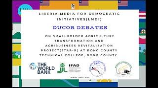 DUCOR DEBATES ON STAR-P AT THE BONG COUNTY TECHNICAL COLLEGE IN BONG COUNTY