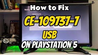 How to Fix PS5 Error Code CE-109737-7 Storage Error Playstation 5