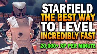 Starfield, The BEST Way To LEVEL INCREDIBLY FAST! Starfield Best Outpost XP Farm