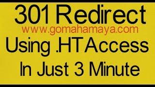 How To Create 301 redirect using  .htacess file