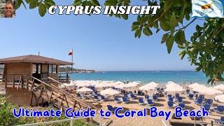 Ultimate Guide to a Day at Coral Bay Beach, Paphos Cyprus.