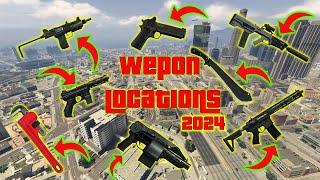 GTA V - All New Hidden Weapon Location 2024! (Bullpup Rifle, Gusenberg Sweeper, Carbine Rifle Mk II)