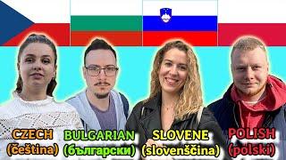 Czech vs Bulgarian vs Slovenian vs Polish (How Similar Are They?)