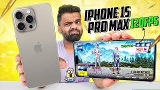 iPhone 15 Pro Max PUBG Review - 120 FPS !!