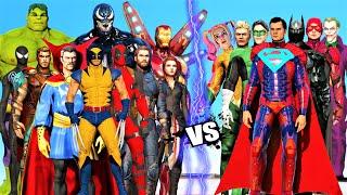 THE AVENGERS MARVEL COMICS VS JUSTICE LEAGUE DC COMICS | EPIC BATTLE
