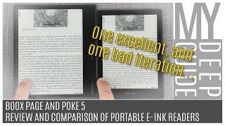 Boox Page and Poke 5 - Review and Comparison of Android 11 Portable e-Ink eReaders