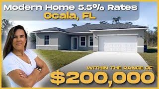  Modern House With 5.5% Interest Rate Buy Down in Ocala, FL | 4 Bedrooms 2Baths