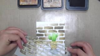 Unity Stamp Co Quick Tip -  Stencil Brick Wall