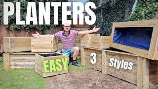 Easy Outdoor Planters any woodworker can make