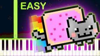 NYAN CAT MEME SONG - EASY Piano Tutorial