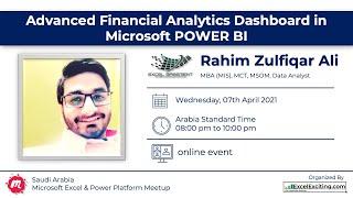 Advanced Financial Analytics Dashboard in Microsoft POWER BI with Rahim Zulfiqar Ali