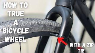 How to True a Bicycle Wheel with only zip-ties