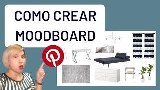 Como crear tu MOODBOARD (collage) PARA DISEÑAR UNA HABITACION!!