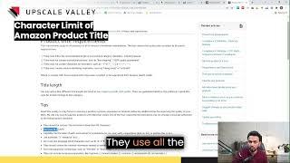 What is the character limit for Amazon Listing Title?