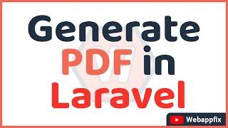 How to Generate PDF in Laravel | Laravel PDF | PDF generate | Dom pdf laravel | Laravel dompdf