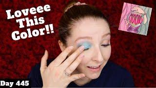 Laura Sanchez Moods Eyeshadow In Alien Turquoise Review, Swatch & Tutorial | Day 445