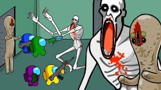 Among Us vs SCP-173, SCP-096 | 어몽어스 VS SCP-096 SCP-173 - Among Us Animation