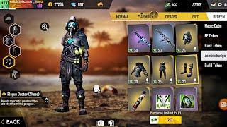 I Got Plague Doctor Bundle From Zombie Badges || Free Fire Death Uprising Rewards