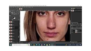 how to change the skin color by GIMP