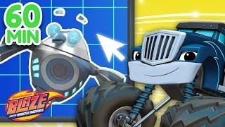 Crusher Builds Robots w/ Robot Blaze! | 1 Hour Compilation | Blaze and the Monster Machines