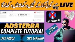 How to Earn Money From Adsterra | Online Earning From Adsterra | Adsterra Complete Course