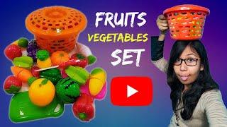 Vegetables & Fruits Cutting Toy Video for Kids | Vegetable Cutting Toy | Kitchen Set Unboxing Video